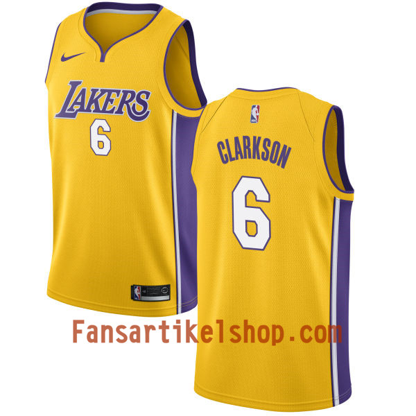 NBA Los Angeles Lakers Trikot Jordan Clarkson 6 Nike 2017-18 Gold Swingman - Herren NBA Los Angeles Lakers Trikot Jordan Clarkson 6 Nike 2017-18 Gold Swingman - Herren